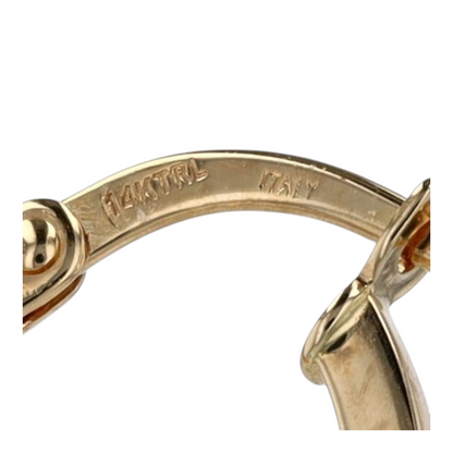 14K Yellow Gold Hoop Earrings