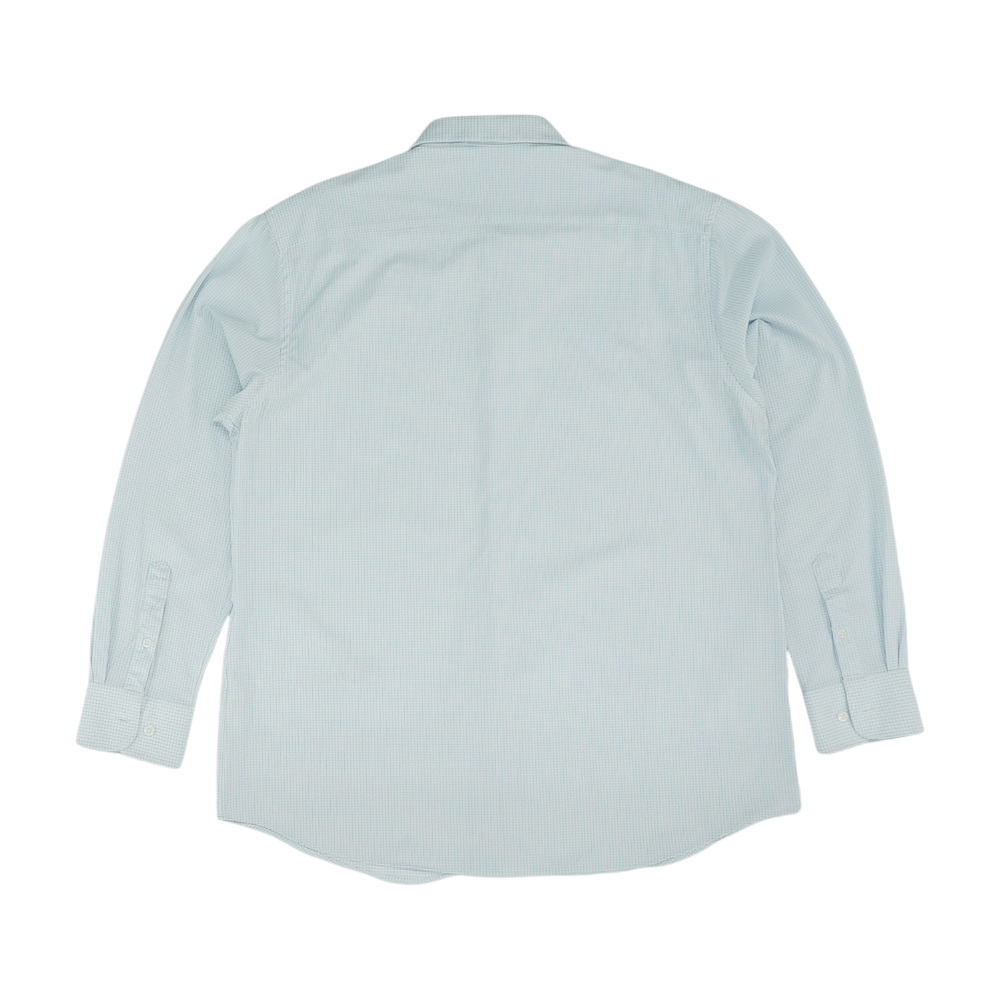 Haggar White Check Long Sleeve Button Down – Image 2