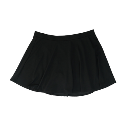 Black Plus Size Mini Skort