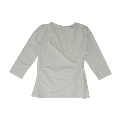 White Petite Blouse