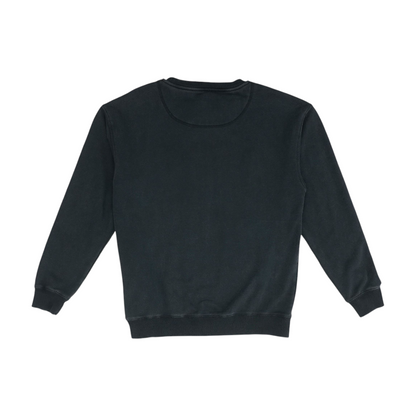 Black Solid Sweatshirt Pullover