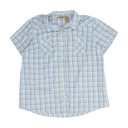 Multi Plaid Button Down