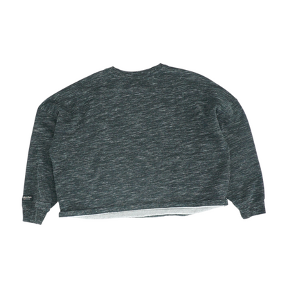 Gray Solid Sweatshirt Pullover