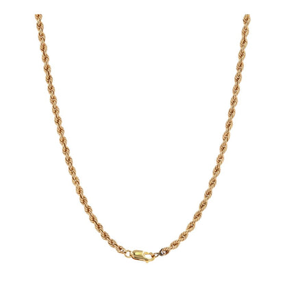 14K Gold Rope Chain Necklace