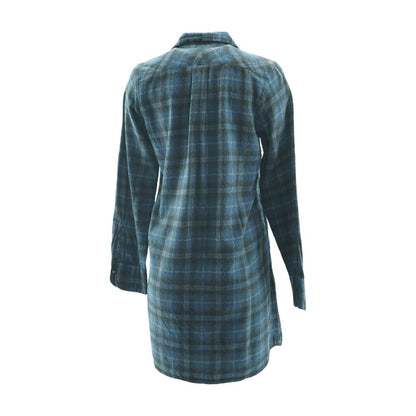 Blue Plaid Mini Dress