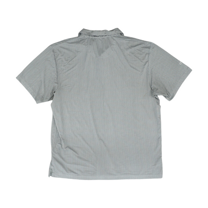 Gray Print Short Sleeve Polo