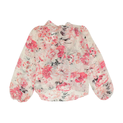 Pink Floral Blouse