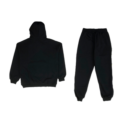 Black Graphic Pant Set
