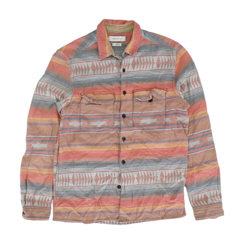 Multi Striped Flannel Button Down