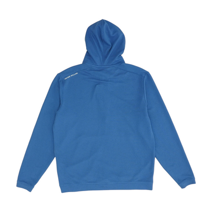Blue Solid 1/4 Zip Pullover