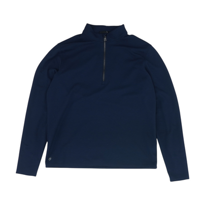 Navy Solid 1/4 Zip Pullover