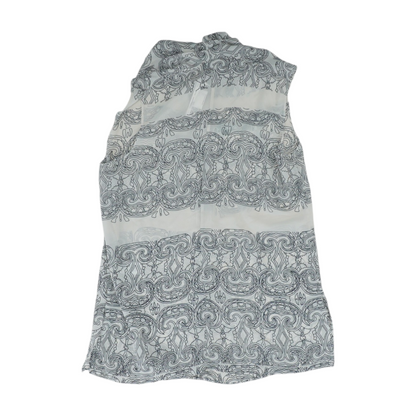 Gray Print Blouse