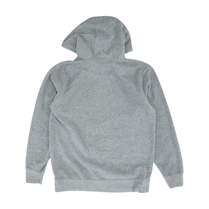 Gray Solid Hoodie Pullover