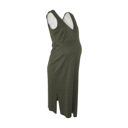 Green Maternity Midi Dress