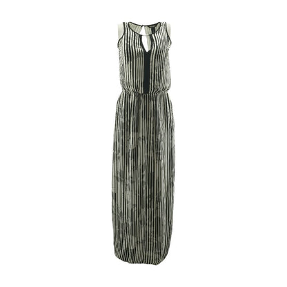 Black Striped Maxi Dress