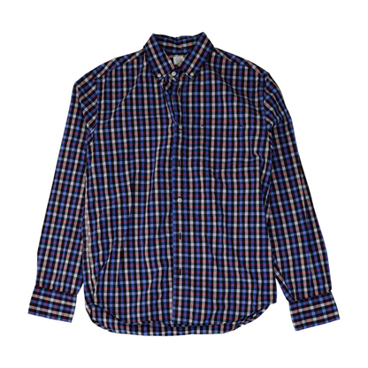 Blue Check Long Sleeve Button Down