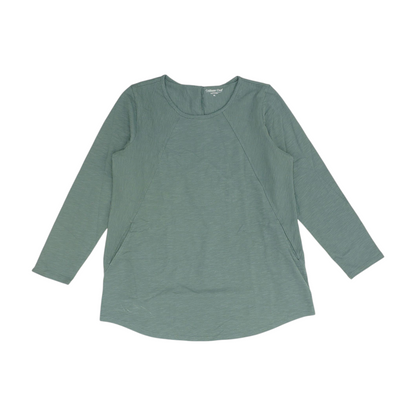 Green Petite Blouse