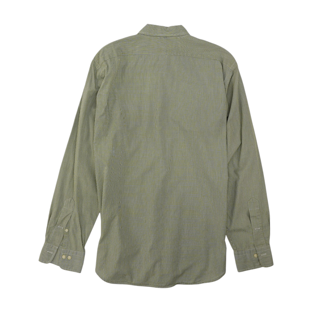 Green Check Long Sleeve Button Down