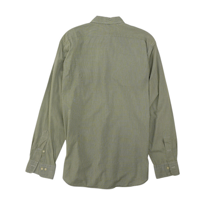 Green Check Long Sleeve Button Down