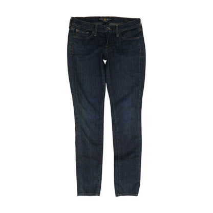 Navy Low Rise Skinny Leg Jeans