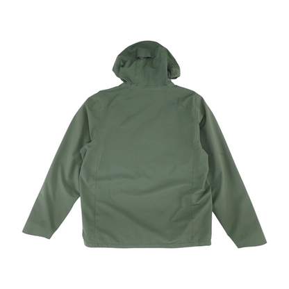 Green Solid Rain Jacket