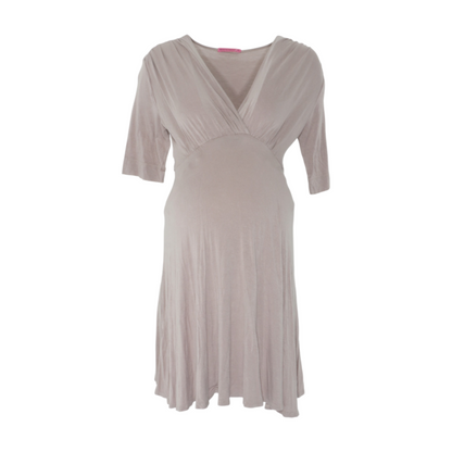 Gray Maternity Mini Dress