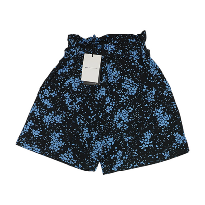 Black Abstract Chino Shorts