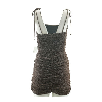 Bronze Mini Dress