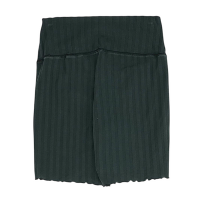 Gray Striped Active Shorts