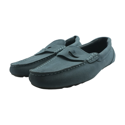 Navy Slip-On Dress Shoes
