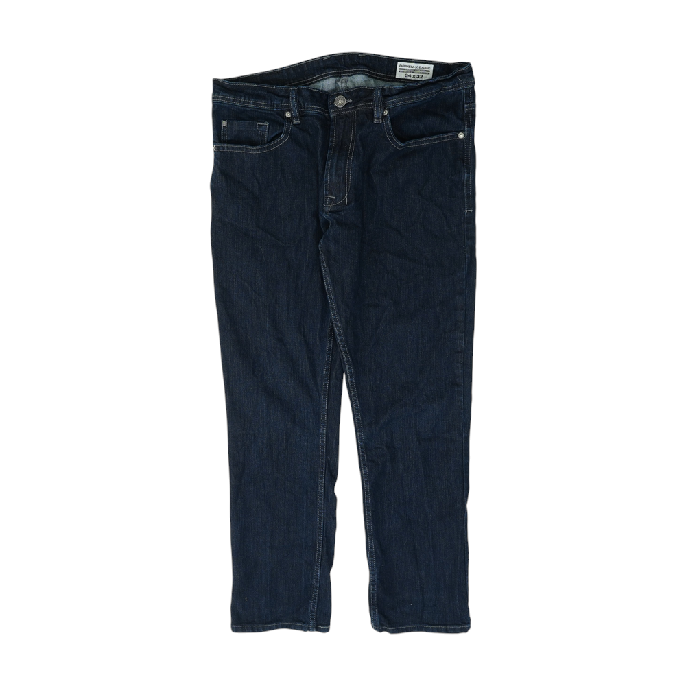 Navy Straight Jeans
