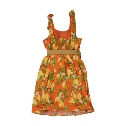 Orange Graphic Dress