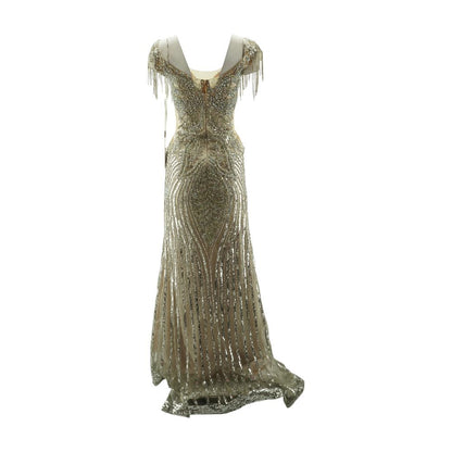Gold Formal Maxi Dress