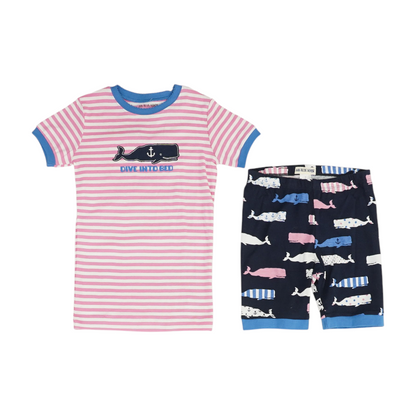 Pink Striped Pajama Set