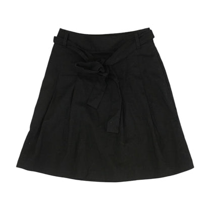 Black Solid Mini Skirt
