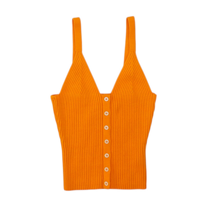 Orange Cropped Blouse