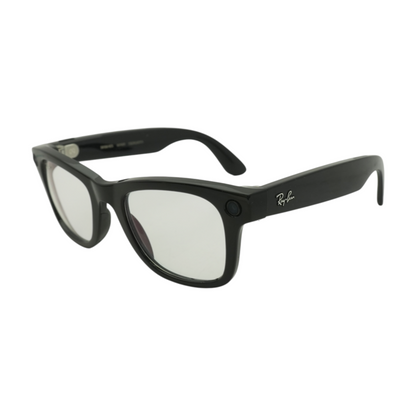 Black Wayfarer Smart Glasses