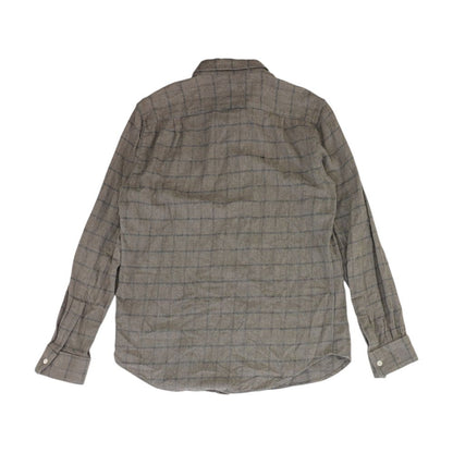 Gray Check Flannel Button Down
