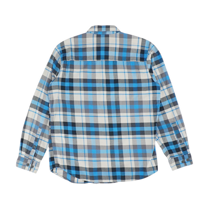 Blue Plaid Flannel Button Down