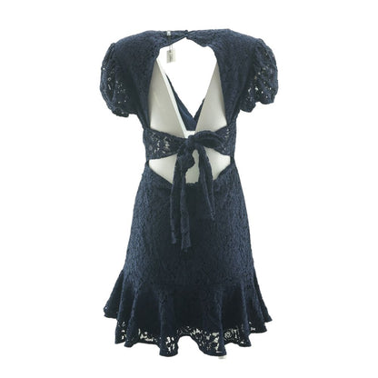 Navy Floral Mini Dress