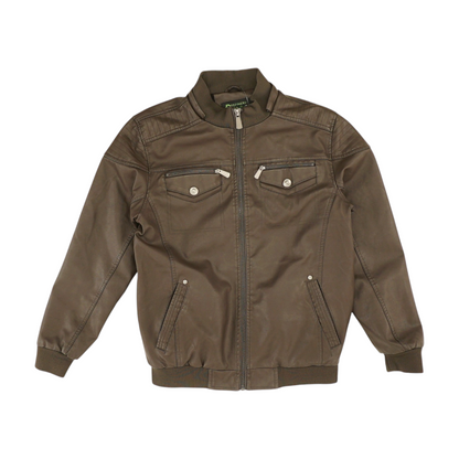 Brown Solid Jacket