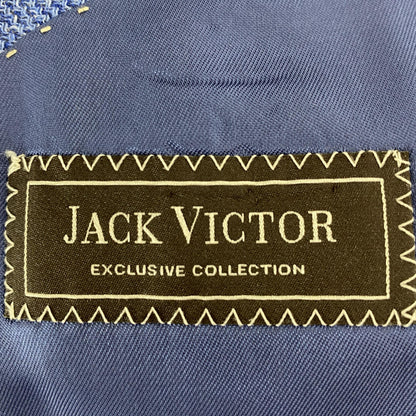 Blue Wool and Silk Solid Sport Coat