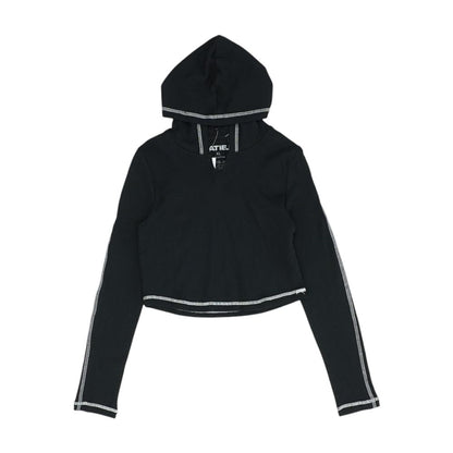 Black Solid Hoodie