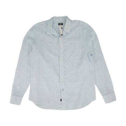 Blue Striped Long Sleeve Button Down