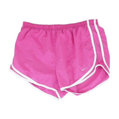 Pink Solid Active Shorts