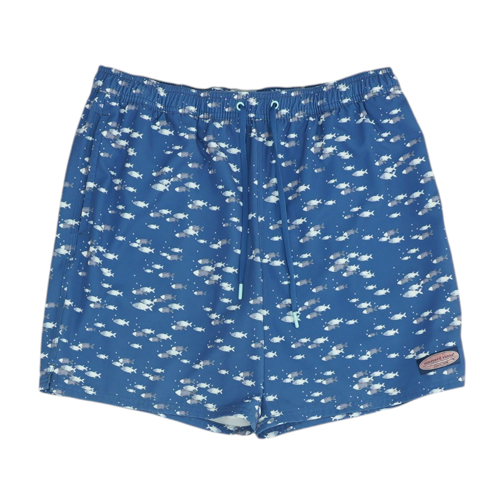 Vineyard Vines Blue Print Swim Bottom – Image 1