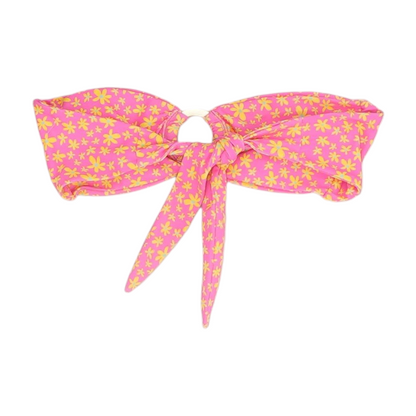 Pink Floral Swim Top