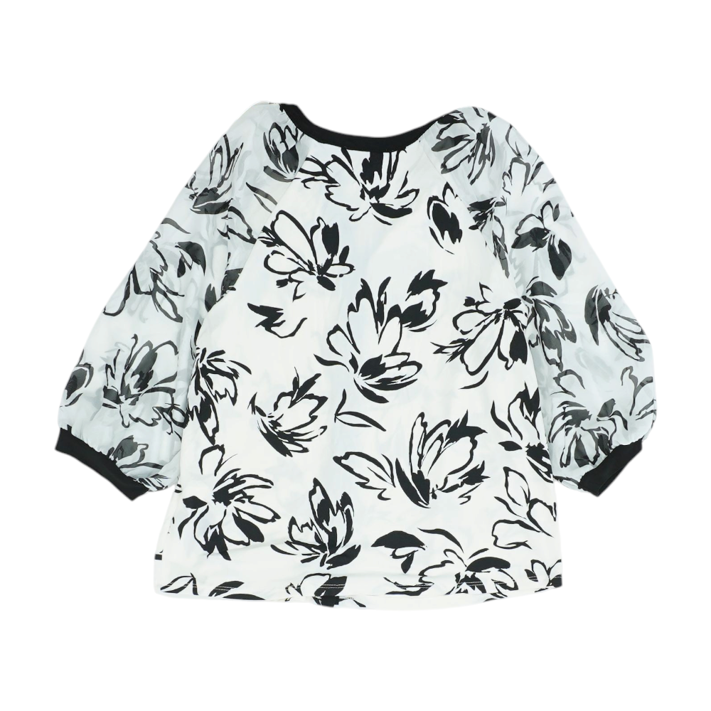 White Print Blouse