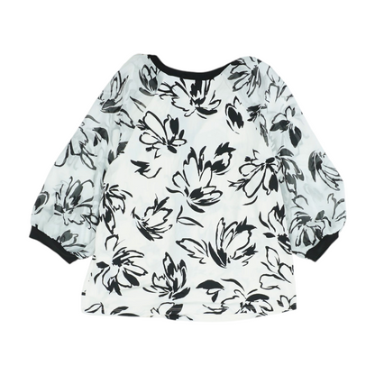 White Print Blouse
