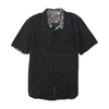 Charcoal Abstract Short Sleeve Button Down
